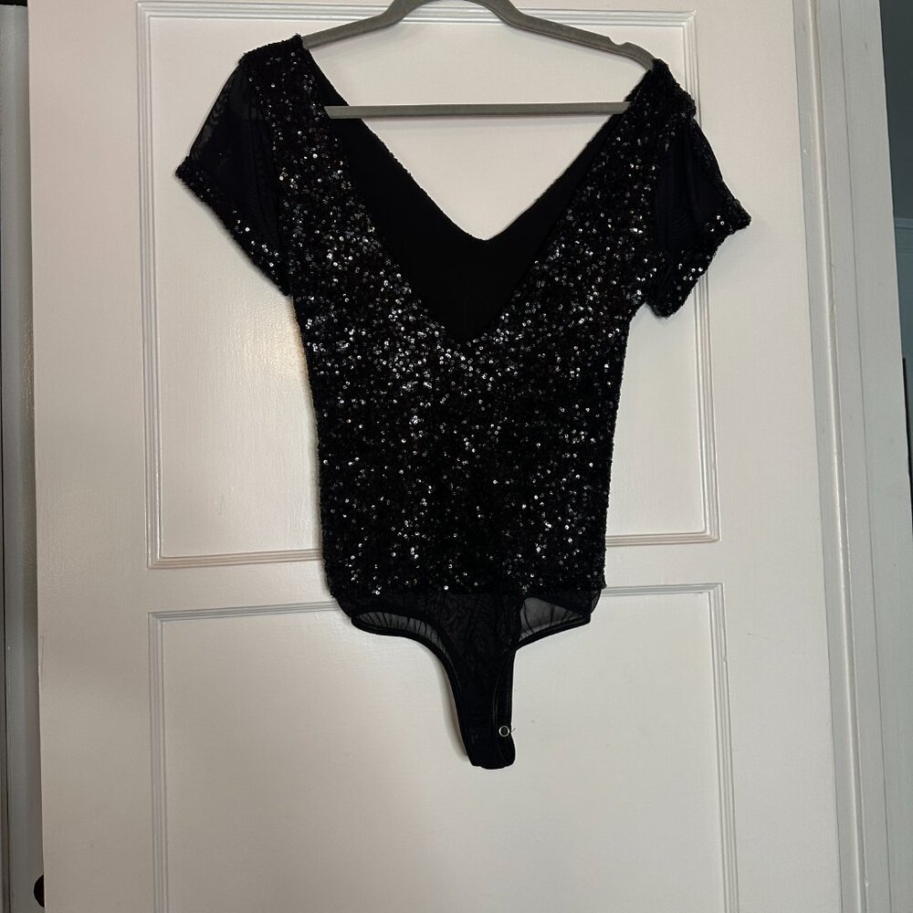 Y2k Bebe Sequence And Mesh Body Suit - Size S - image 5